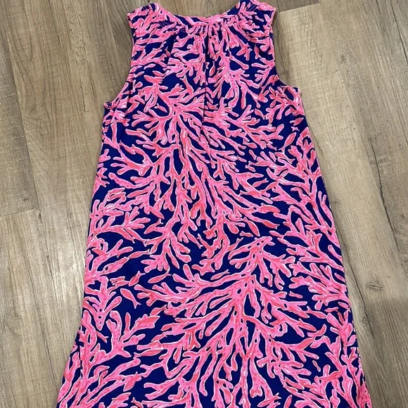 Lilly Pulitzer Girls Coral Shift Dress